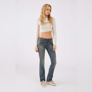 BDG Y2K Belted Flare Jean